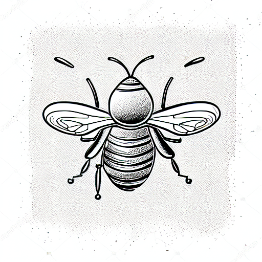 Honey Bee tattoo design idea