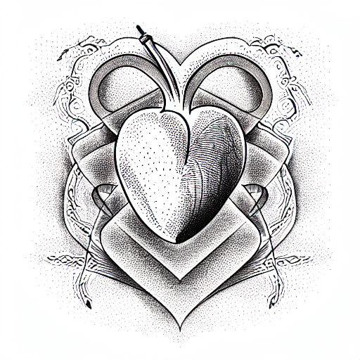easy tattoo designs to draw hearts
