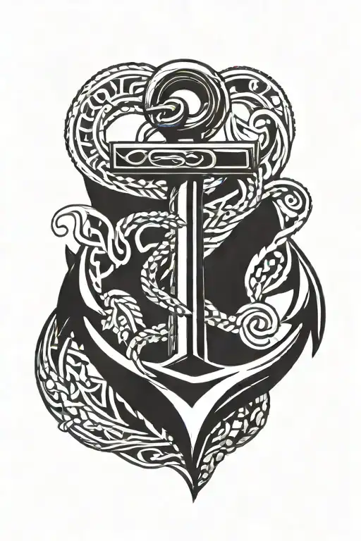 anchor tattoo design idea