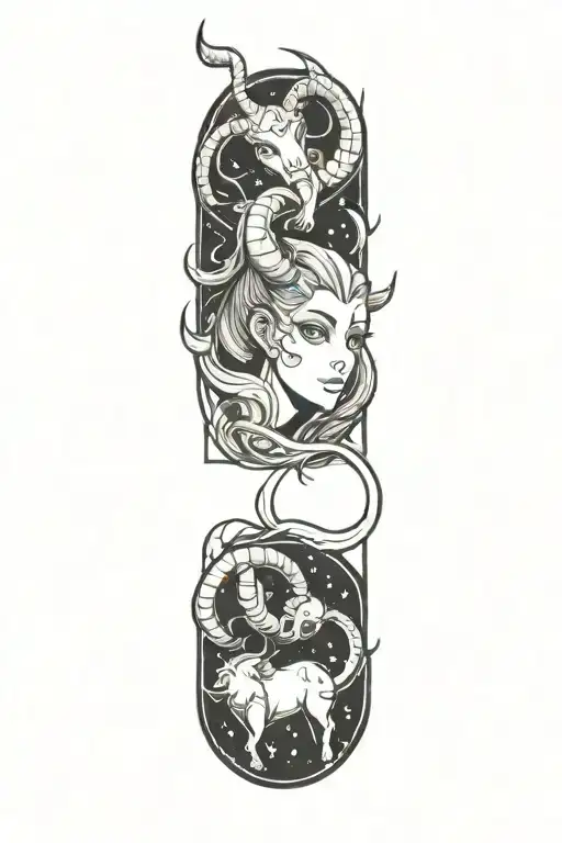 aries tattoo design idea