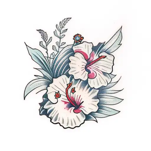 Hibiscus Flower Tattoos  Tons of Ideas Designs  Pictures