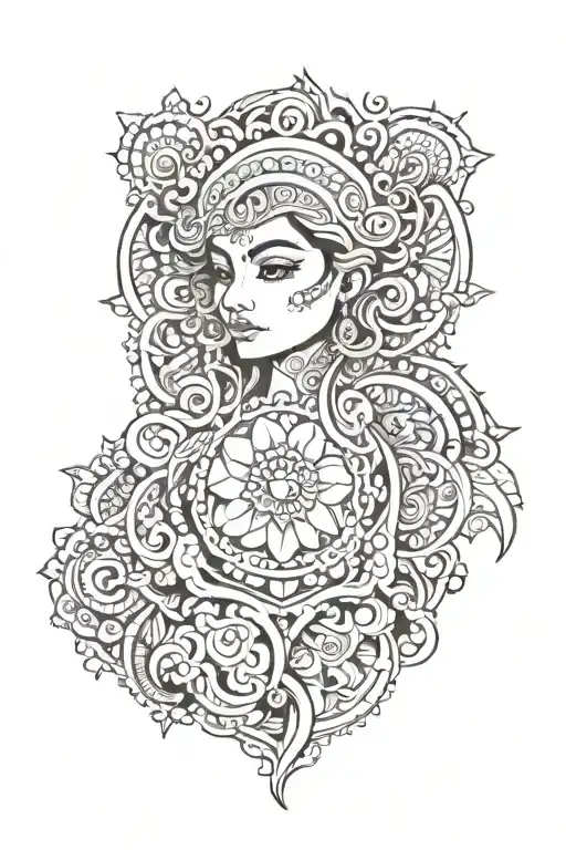 henna tattoo design idea