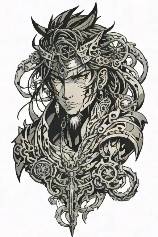 necklace tattoo design idea