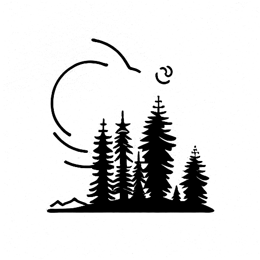 Redwood Forrest tattoo design idea