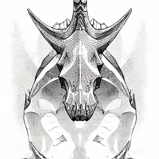 Triceratops tattoo design idea