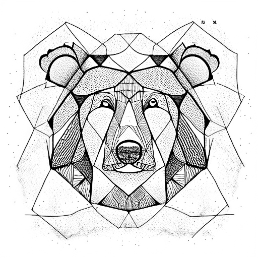 Bear tattoo design idea