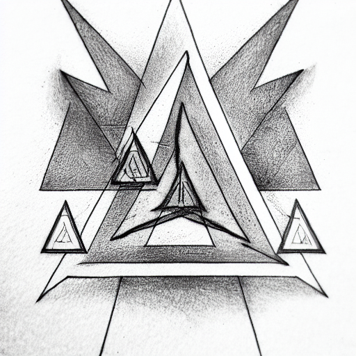 Triangle tattoo design idea