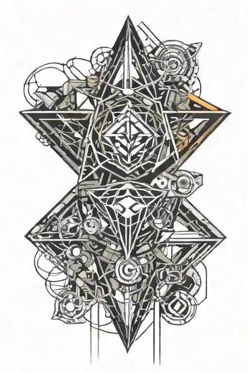 diamond tattoo design idea