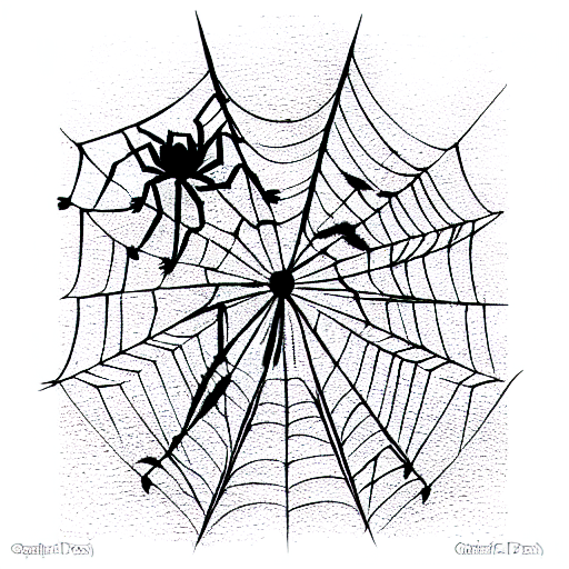 Spider Web tattoo design idea