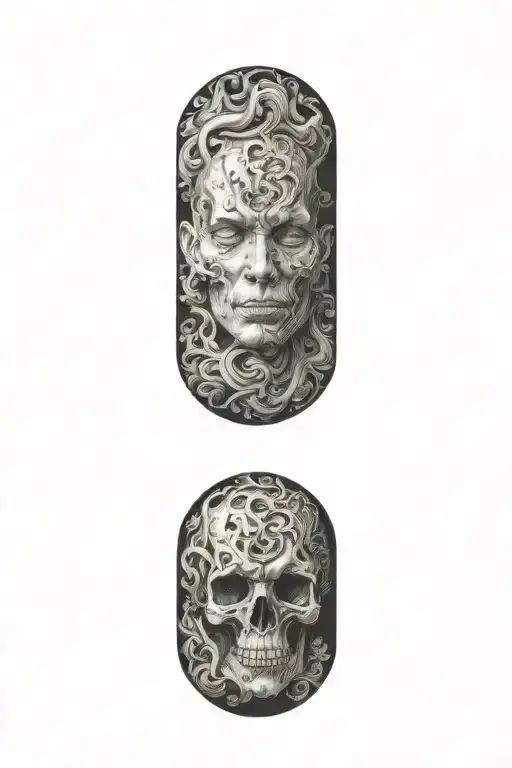 blackout tattoo design idea