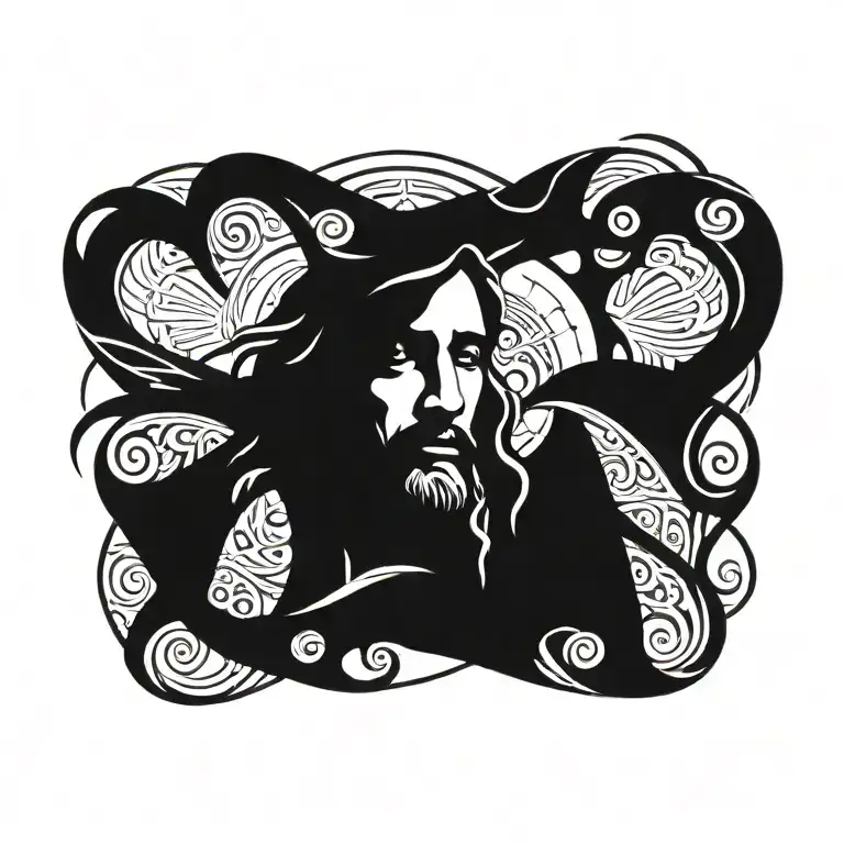 jesus tattoo design idea