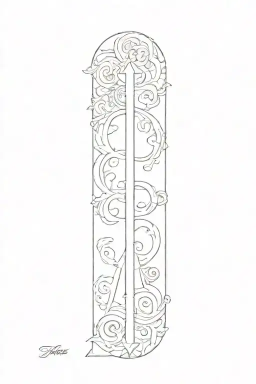 lettering tattoo design idea