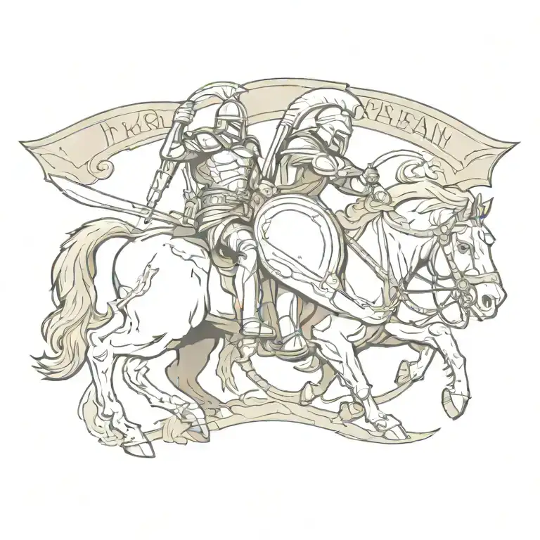 spartan tattoo design idea