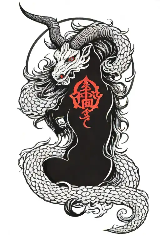 capricorn tattoo design idea