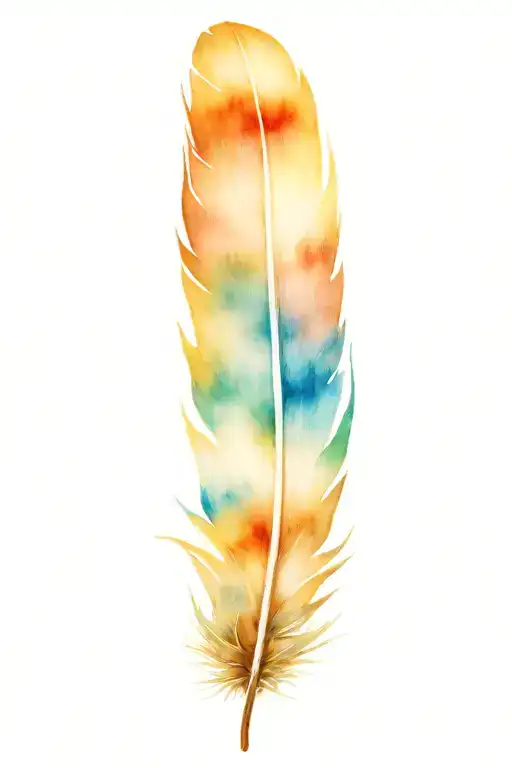 feather tattoo design idea