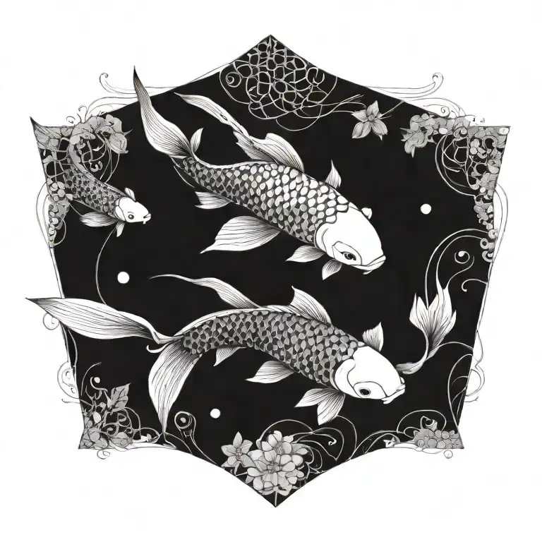 koi-fish tattoo design idea