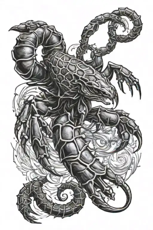 scorpio tattoo design idea