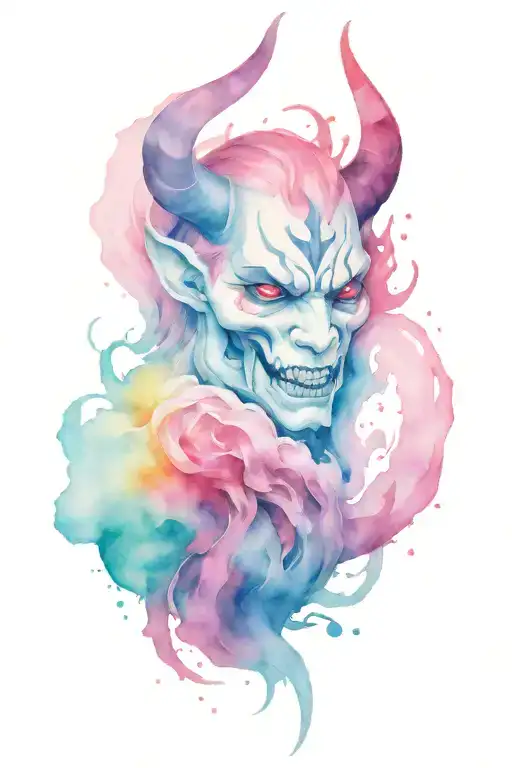 demon tattoo design idea