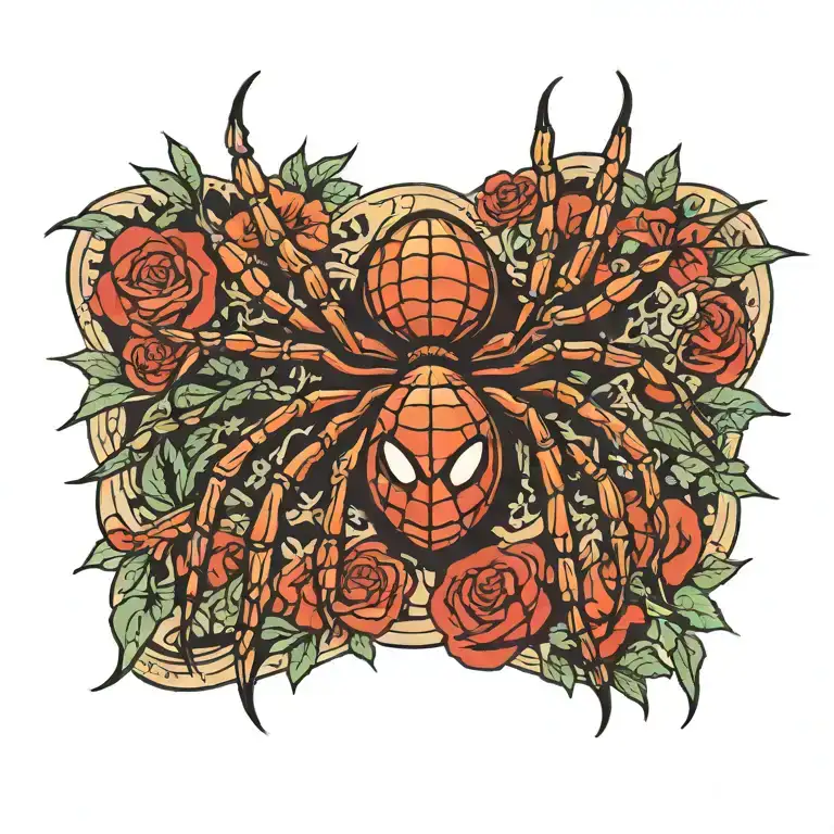 spider tattoo design idea