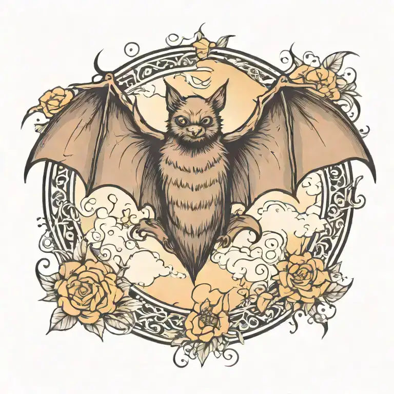 bat tattoo design idea