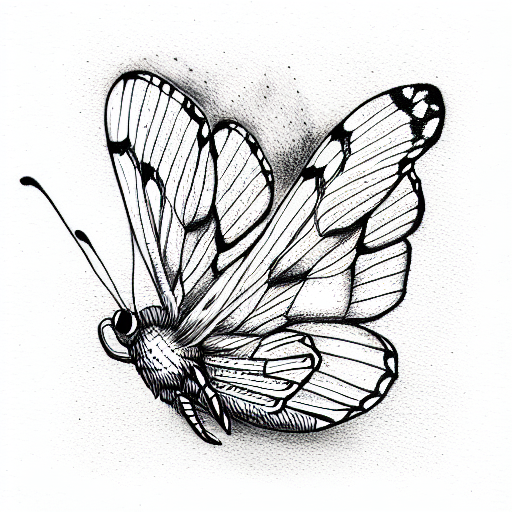 Butterfly tattoo design idea