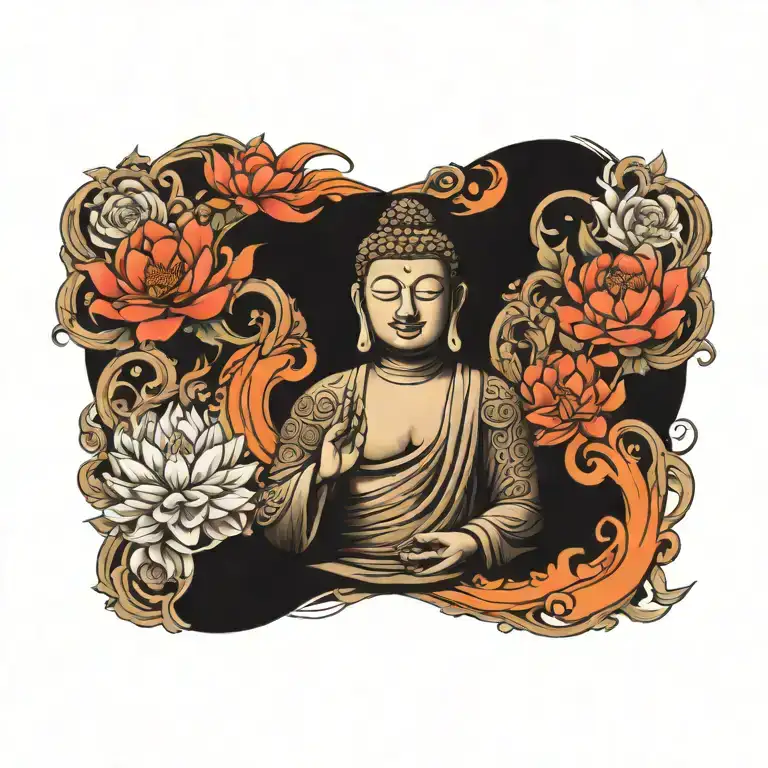 buddha tattoo design idea
