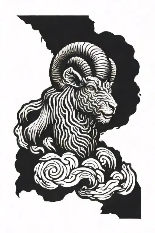 aries tattoo design idea