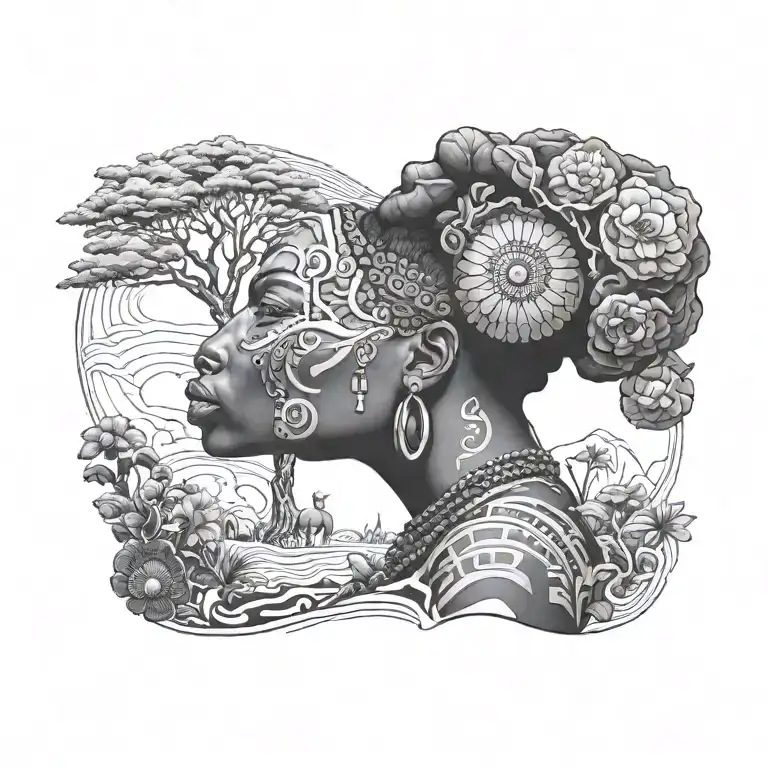 african tattoo design idea