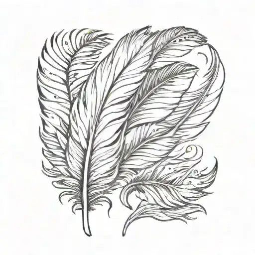 feather tattoo design idea