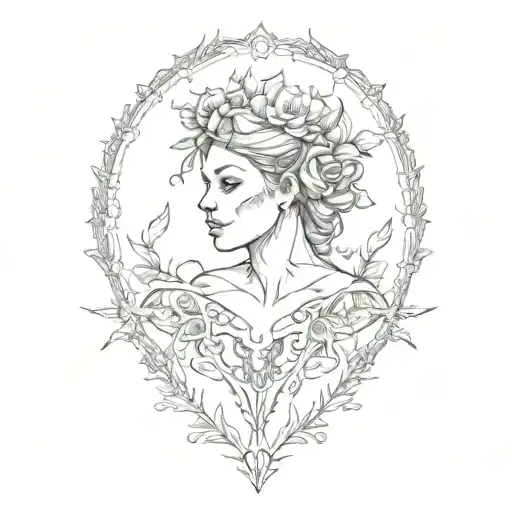 collarbone tattoo design idea