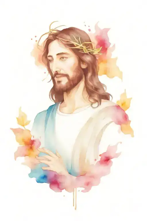 jesus tattoo design idea
