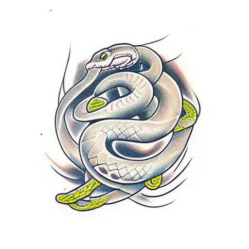 Snake tattoo design Royalty Free Vector Image - VectorStock