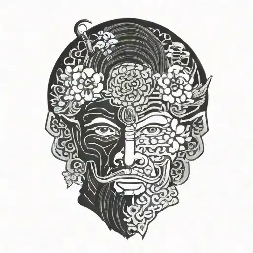 blackout tattoo design idea