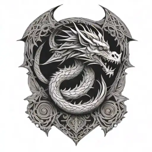 dragon tattoo design idea