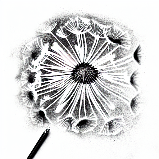 Dandelion tattoo design idea