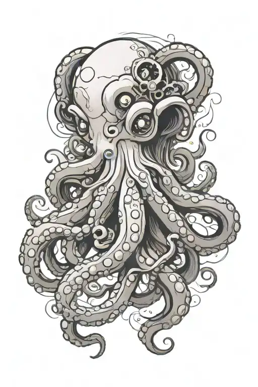 octopus tattoo design idea