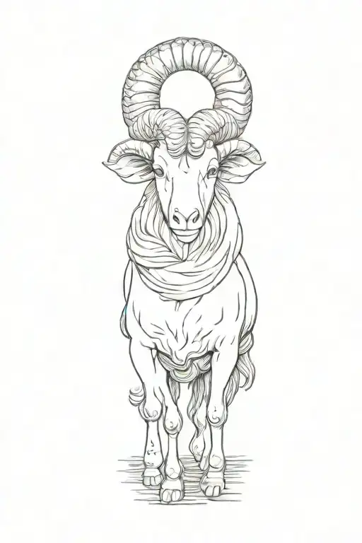 aries tattoo design idea