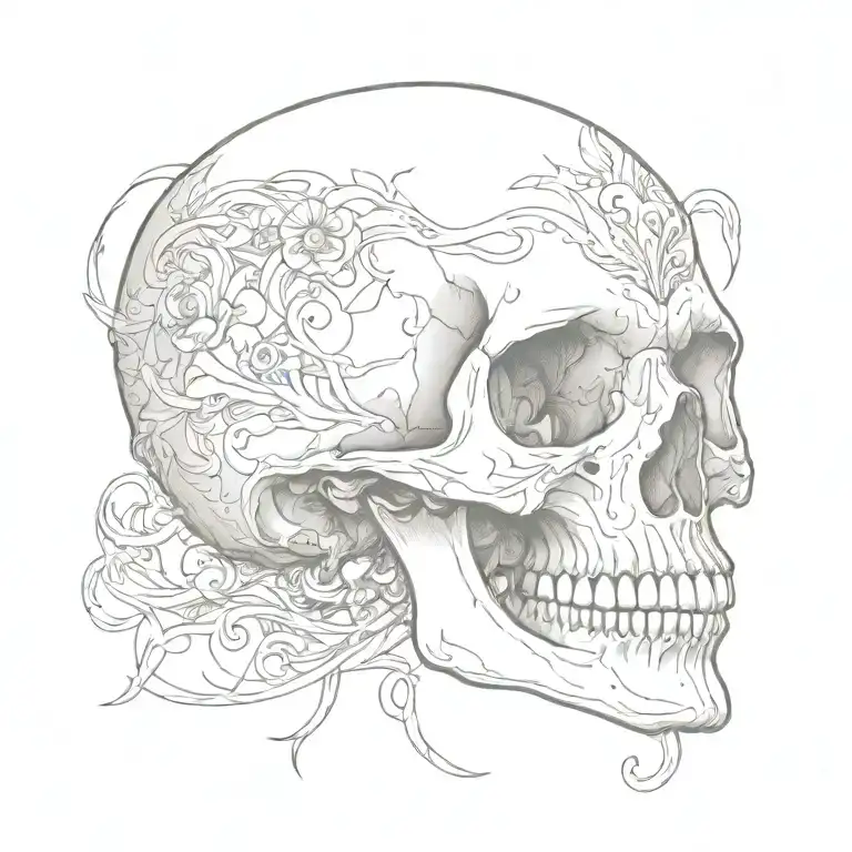 skull tattoo design idea