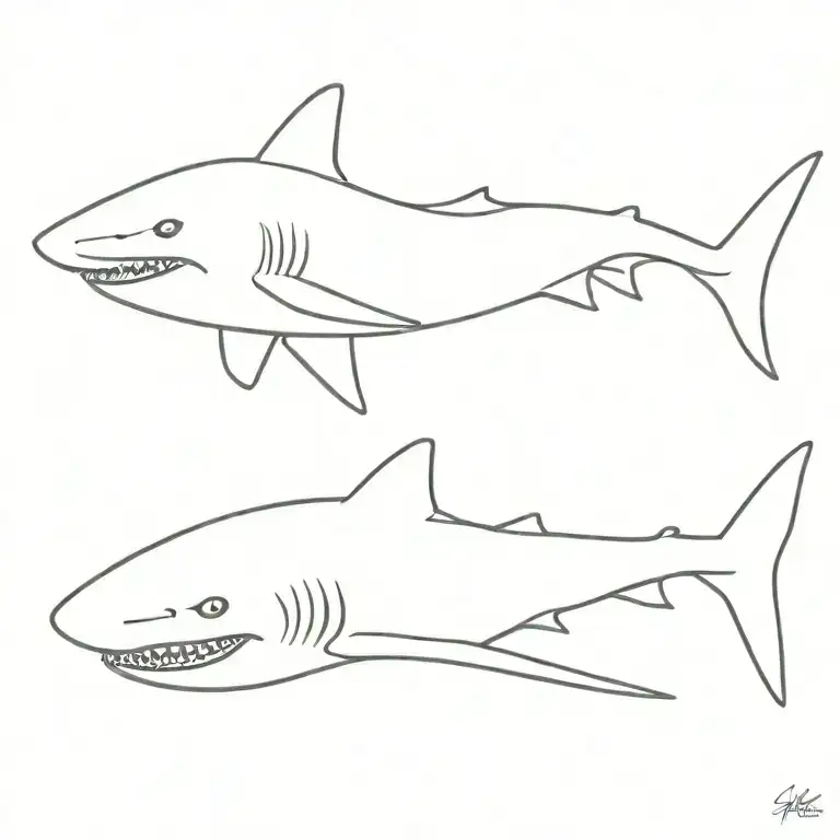 shark tattoo design idea