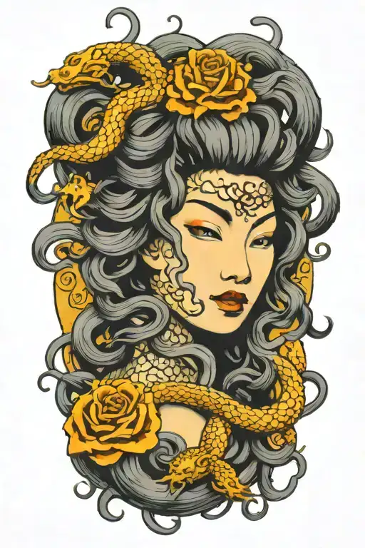 medusa tattoo design idea
