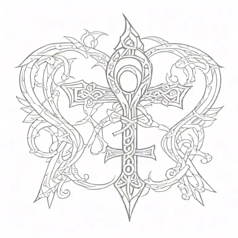 ankh tattoo design idea