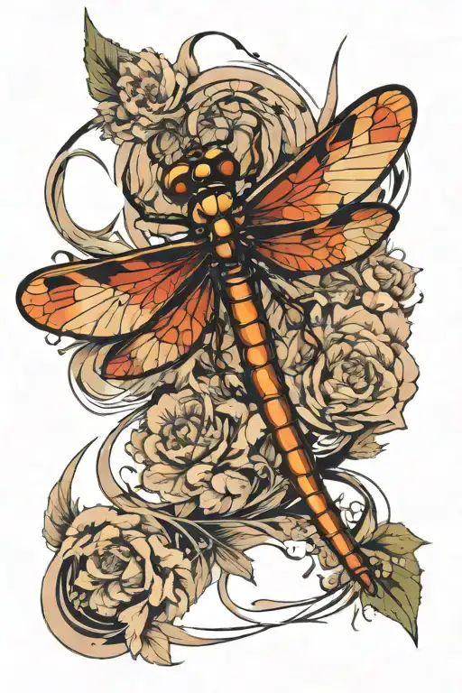 dragonfly tattoo design idea