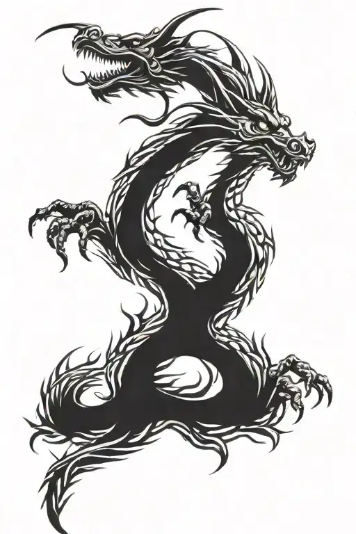 dragon tattoo design idea