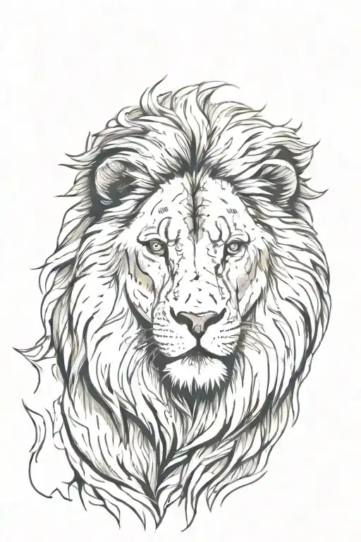 lion tattoo design idea