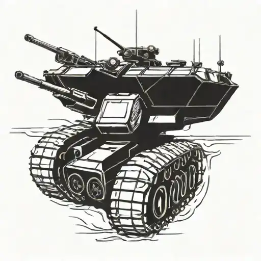 Bradley fighting vehicle tattoo design idea