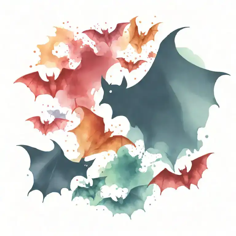 bat tattoo design idea