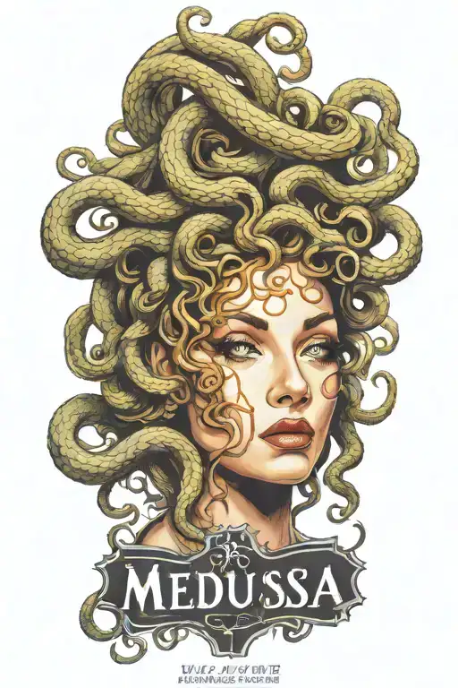 medusa tattoo design idea
