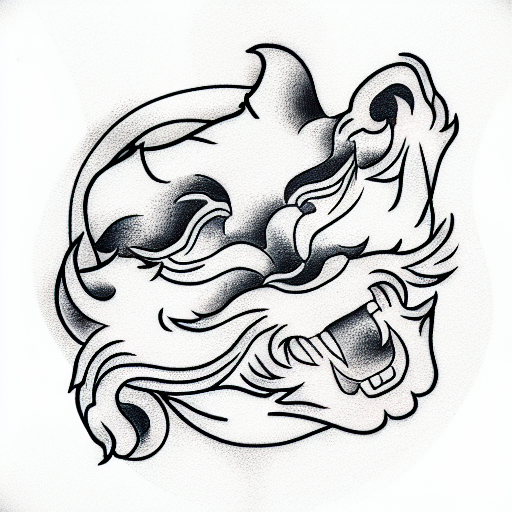 Foo Dog tattoo design idea