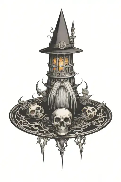 spooky tattoo design idea