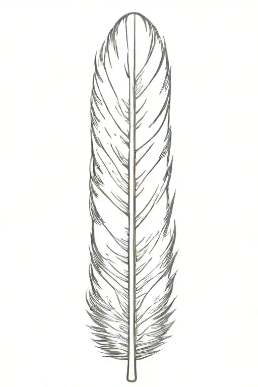 feather tattoo design idea
